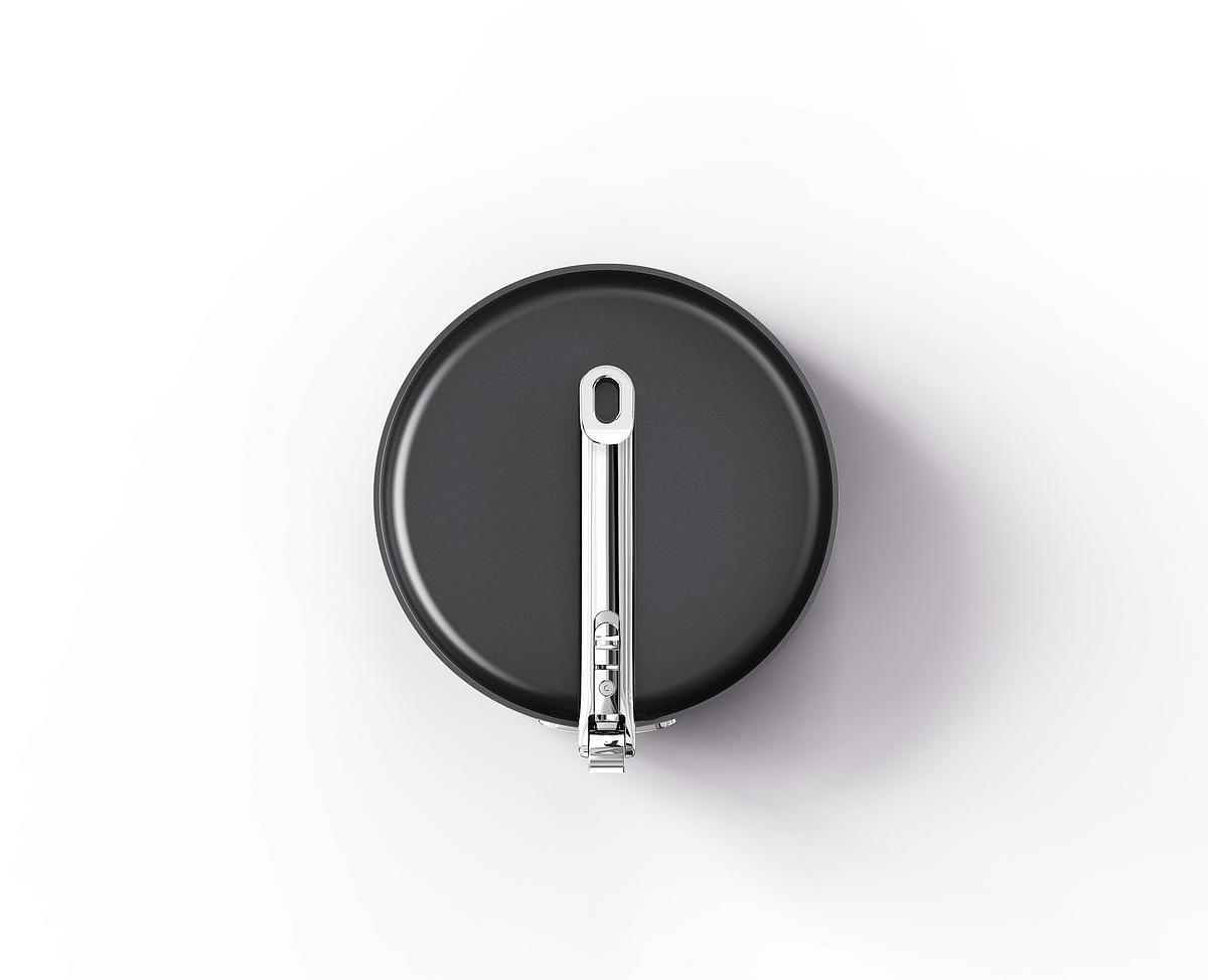 Pánev Space Steel Non-Stick 1000058, 24cm, nerez/nepřilnavá keramika, skládací madlo