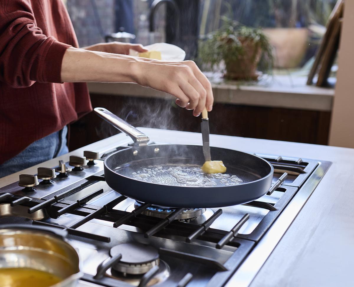 Mělká pánev Space Non-Stick 1000060, 28cm, nepřilnavá keramika, skládací madla