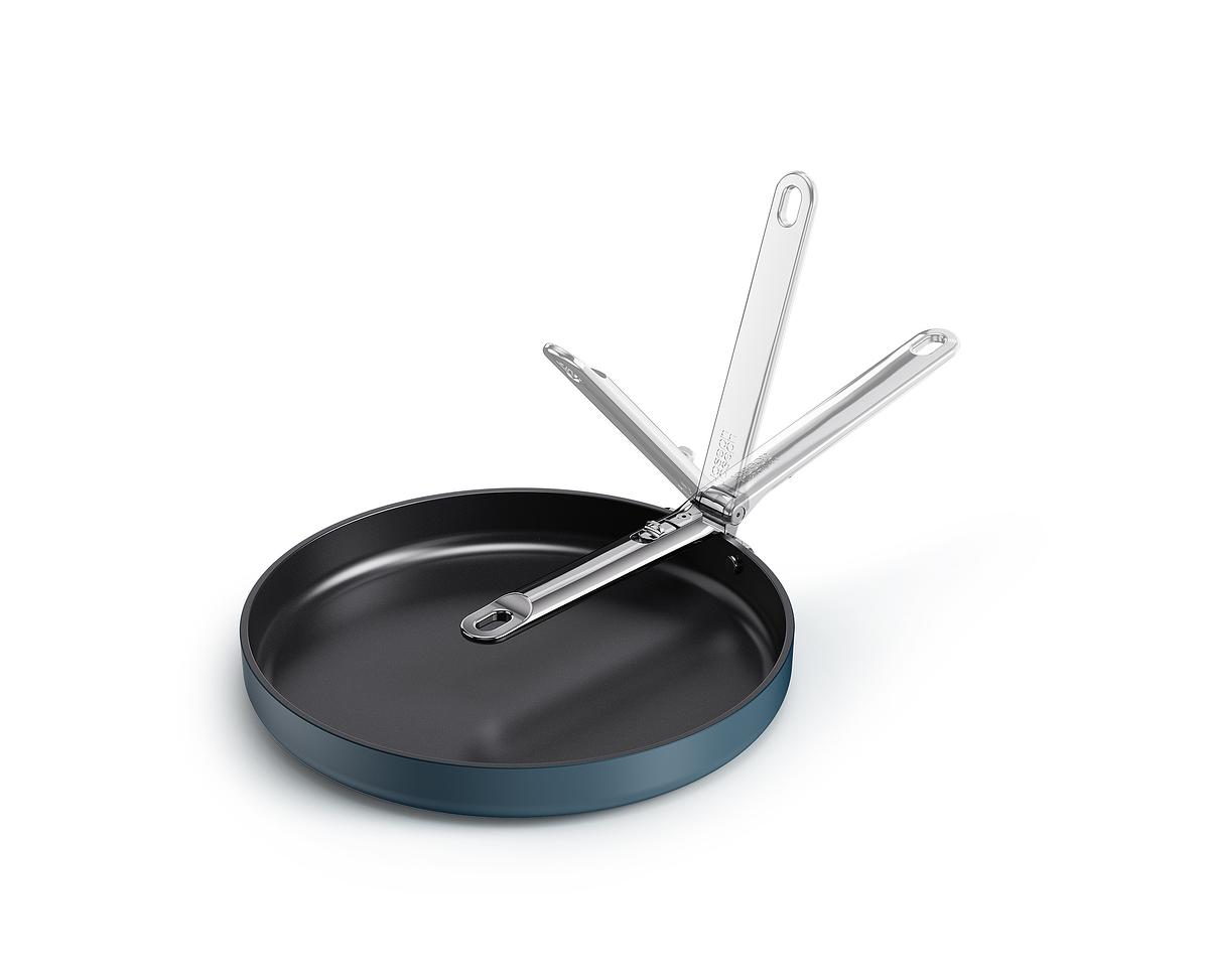 Mělká pánev Space Non-Stick 1000061, 30cm, nepřilnavá keramika, skládací madla