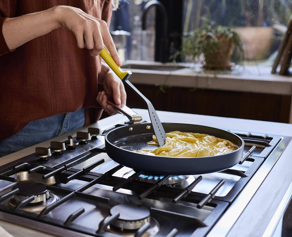 Mělká pánev Space Non-Stick 1000061, 30cm, nepřilnavá keramika, skládací madla