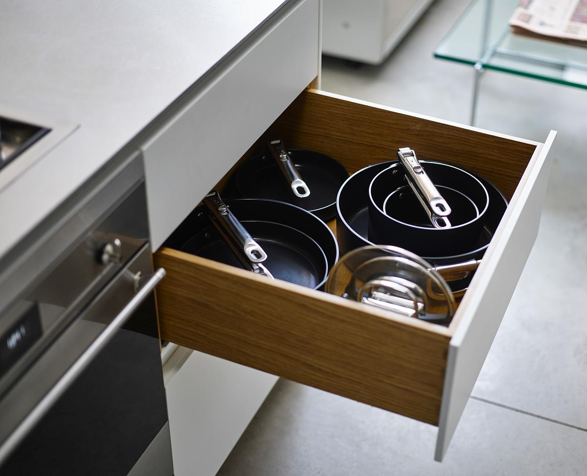 Sada nádobí Space Non-Stick 1000073, 5ks, nepřilnavá keramika, skládací madla