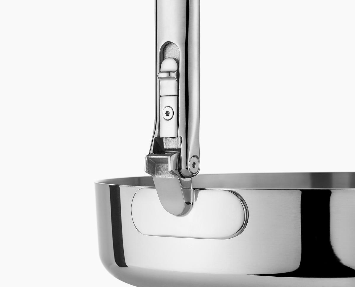 Pánev s pokličkou JOSEPH JOSEPH Space Steel 1000028, 28cm, nerez, skládací madla