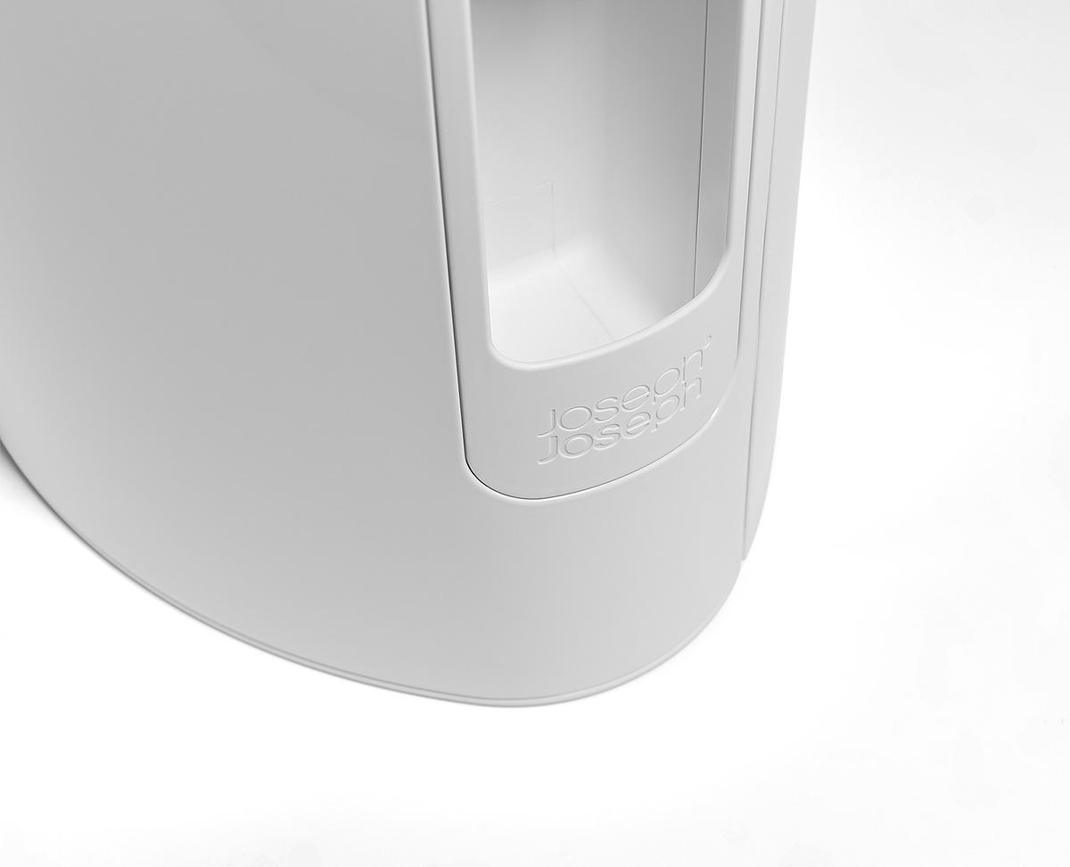 Pedálový odpadkový koš EasyStore Luxe 7000002, 5L, lesklý bílý
