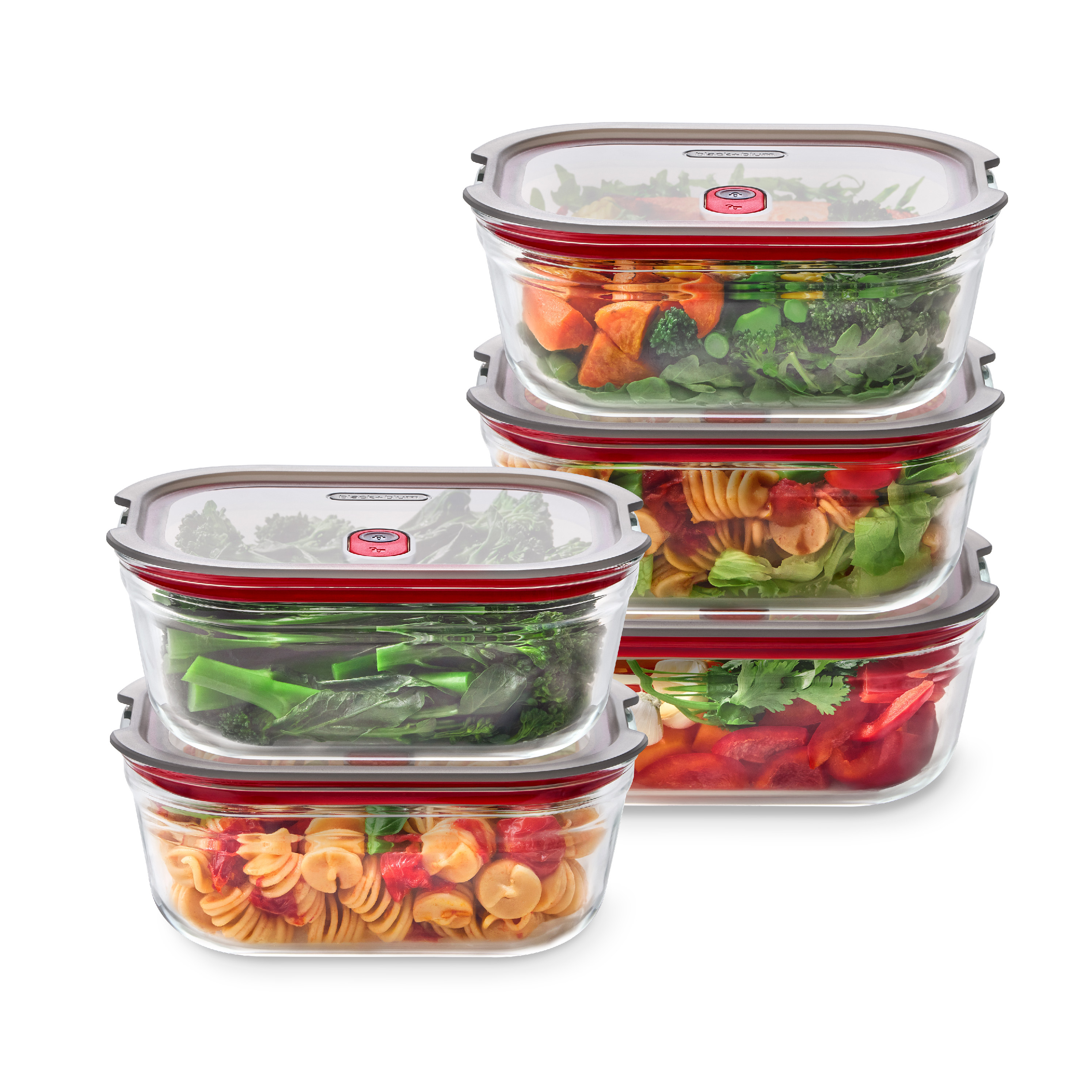 Sada nádob Stack+Nest FBGR-BX-MPACK5, 5x900ml (M)
