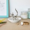 ring holder gatto silver ceramic 26104C
