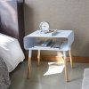 29888 1 29888 1 stolek s polickou yamazaki plain 4229 35 x 35 x v 35 cm bily