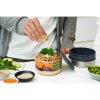 31742 9 svacinovy box black blum glassbowl 750ml tmavy