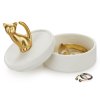 jewellery box kitten golden porcelain 27436B (1)