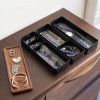 35484 3 5810 rin 3 tiered slim accessory case with lid bk 10