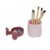 pen holder mr sitty pink plastic 27746E