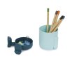 pen holder mr sitty turquoise blue plastic 27748E