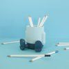 37137 3 pen holder mr sitty turquoise blue plastic 27748b