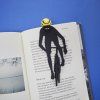 37149 6 bookmark cyclist black yellow plastic 27764b