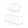 37629 organizery na kabelky yamazaki smart 4957 2ks cerne