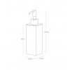 37638 1 nastenny davkovac mydla yamazaki film hook 5351 230 ml plast bily