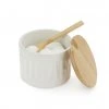 37707 5 sugar bowl sugar white ceramic bamboo 27796e