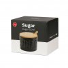 sugar bowl sugar black with lid ceramic bamboo 27799A