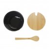 sugar bowl sugar black with lid ceramic bamboo 27799D