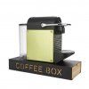 37728 3 coffee box negro metal bamboo 27815e