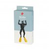 bookmark scuba black yellow plastic 27837A