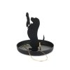 ring holder puppy black metal 27911