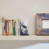 38065 3 bookend scuba blue metal 27906c