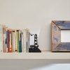 bookend lighthouse black metal 27909C