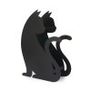 umbrella stand feline black metal 27991D2