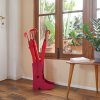 umbrella stand country boots pink metal 27990C