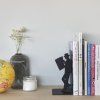 38316 2 bookend the reader black metal 25330b