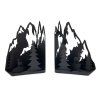 38319 4 bookend mountains black metal 28006d