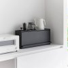 Polouzavřený úložný box na pracovní desku YAMAZAKI Tower 1453, černý