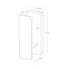 38496 9 sada nastennych vesaku yamazaki tower 1689 3ks cerna