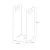 38583 8 organizer na rucniky yamazaki tower 4317 sada 2ks cerna