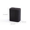 38820 5000005 tota luxe 90l laundry basket black medium