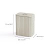 (5000006) Tota Luxe 90L Laundry Basket (Ecru) medium