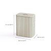 38823 5000006 tota luxe 90l laundry basket ecru medium