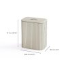 (5000008) Tota Trio Luxe 90L Laundry Basket (Ecru) medium