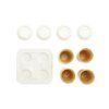 39063 5 coffee cup set take away brown porcelain 27833d1