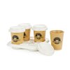 coffee cup set take away brown porcelain 27833D3