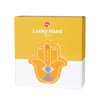vase hamsa yellow ceramic 27917A