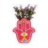 vase hamsa red ceramic 27918E