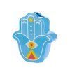 39072 5 vase hamsa blue ceramic 27919d