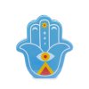 vase hamsa blue ceramic 27919D4