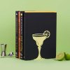 bookend cocktail lime metal 28077B