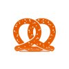 bookend pretzel brown metal 28079E