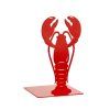 39084 5 bookend lobster red metal 28080d