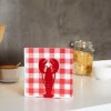 napkin holder lobster red metal 28084C