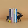 bookend moose black metal 28126B