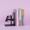bookend ballerina black metal 28127B